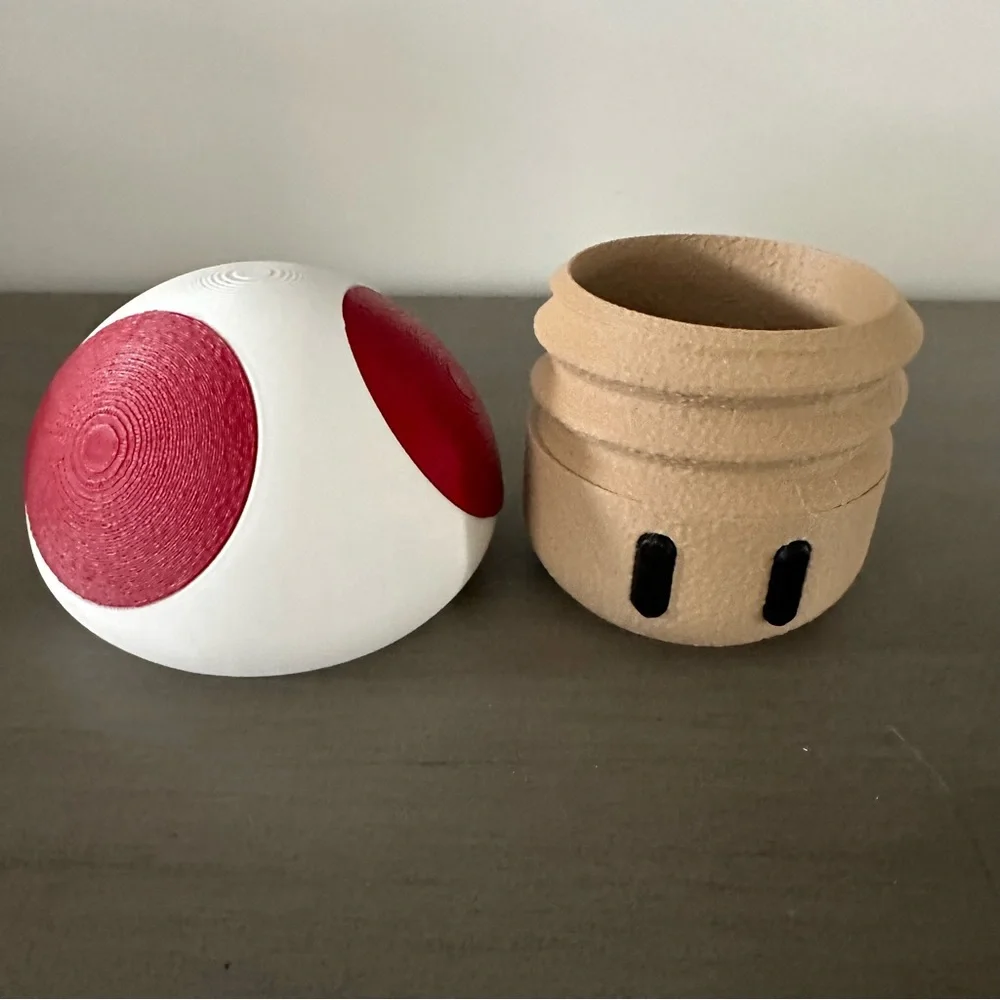 Mushroom Jar Twist Tip Storage Container NEW
